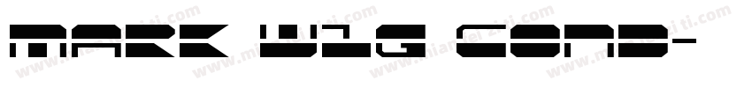 Mark W1G Cond字体转换